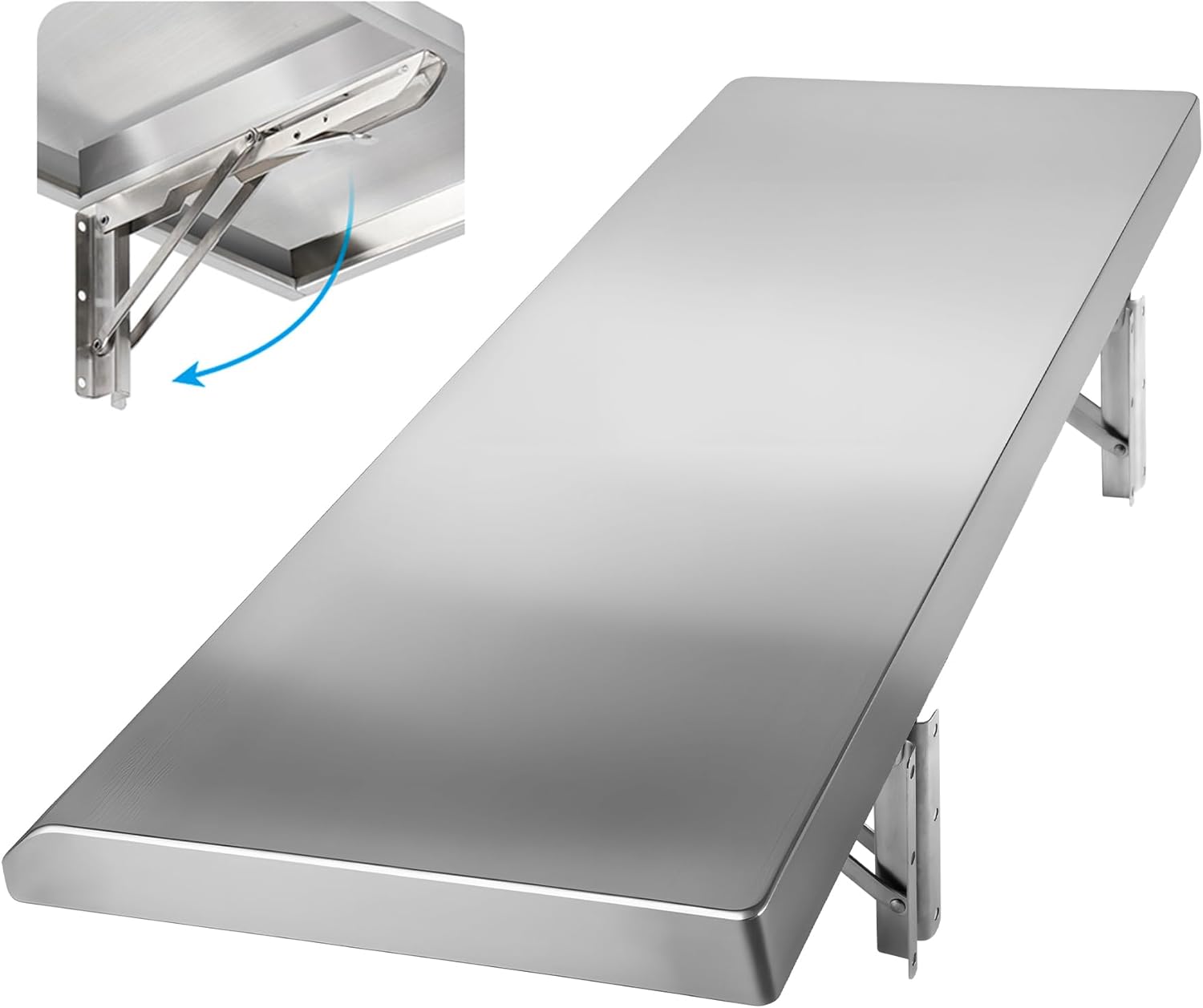 Folding Concession Shelf 36in x 18in for Food Serving Needs
