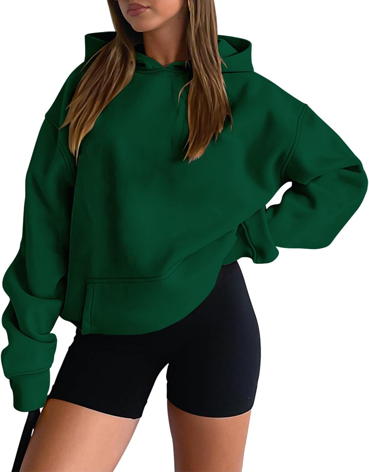 onlypuff Women Hoodies Casual Pullover Long Sleeve Sweatshirt