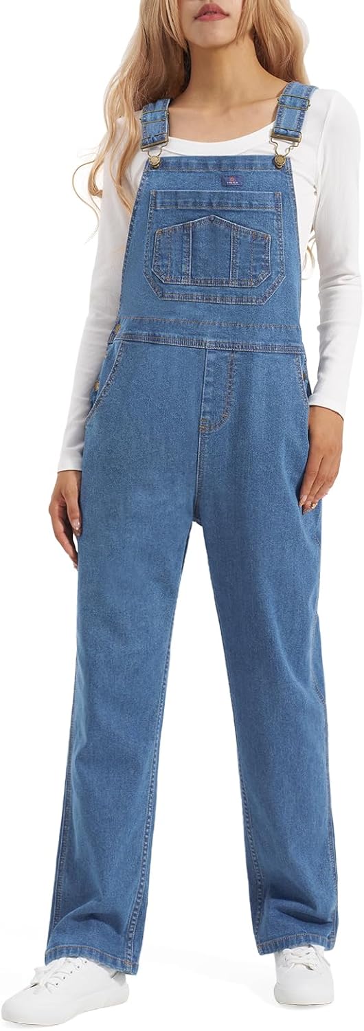 HISEA Stretchy Denim Overalls for Women - Comfy and Stylish
