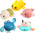 Bath Toy Cute Animal Clockwork Bathtub Swimming Pool Toy Set - 5 Pack