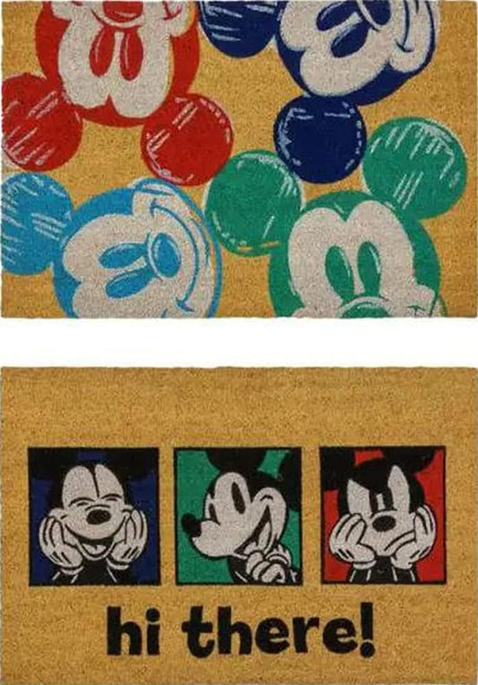 Mickey Mouse Coir Doormat Rug for Indoor Outdoor Entryway