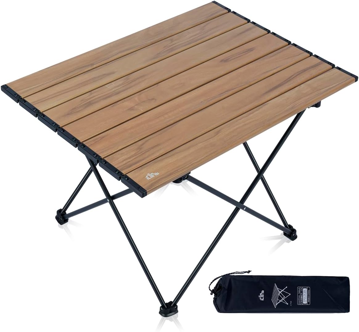 iClimb Ultralight Compact Camping Folding Table for Outdoor Use