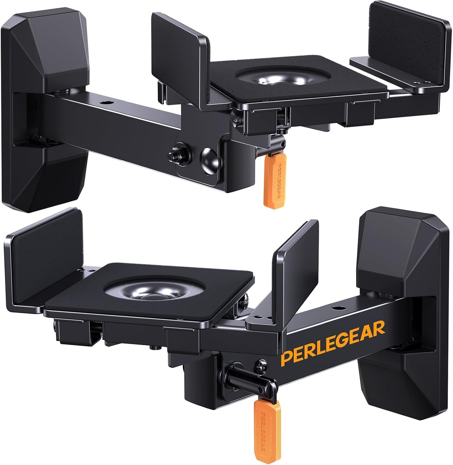 Perlegear Speaker Mounts - Hassle-Free Installation, Swivel & Tilt, 11 lbs Capacity