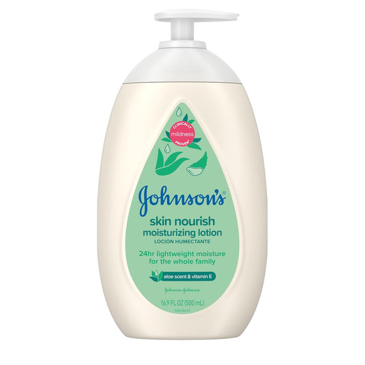 Johnson's Skin Nourish Baby Lotion, Aloe Vera & Vitamin E, Gentle Hydration