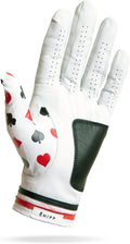 Texas Hole'em Poker Golf Glove | Premium Cabretta Leather | Supportive Palm Pad