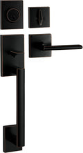 Berlin Modisch HandleSet Front Door Entry Handle and Deadbolt - Modern