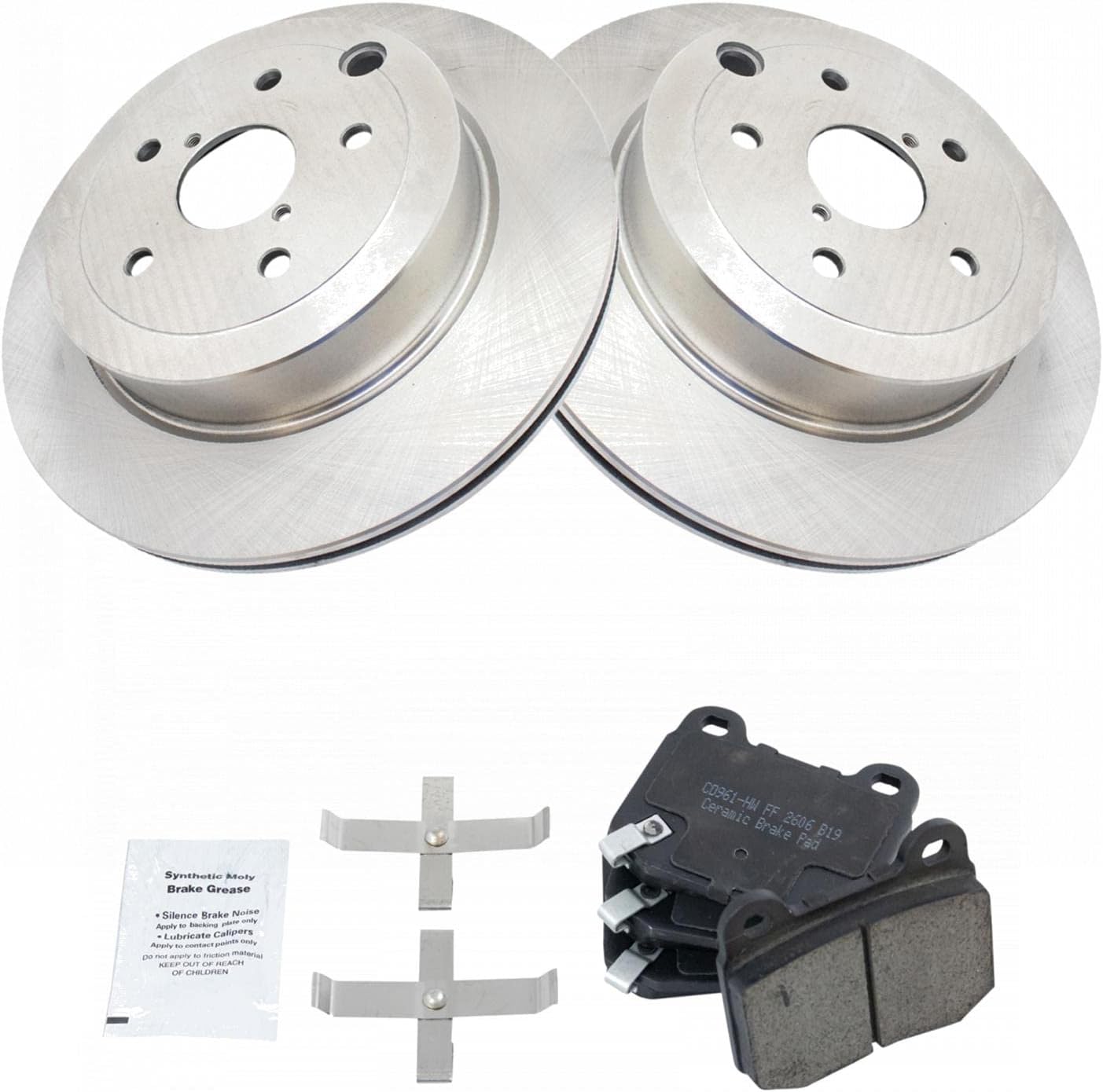 TRQ Brake Pads & Rotors Kit for Subaru Impreza & WRX STI