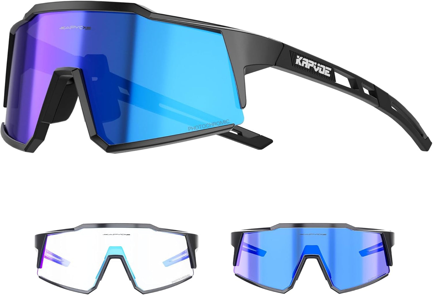 Photochromic Cycling Glasses for Men Women - KAPVOE K9022