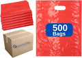 LDPE Die Cut Merchandise Bags - 500 Red 12x15 1.5 mil