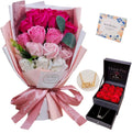 EIGHTOWN Roses Bouquet Artificial Flower - Preserved Red Flowers