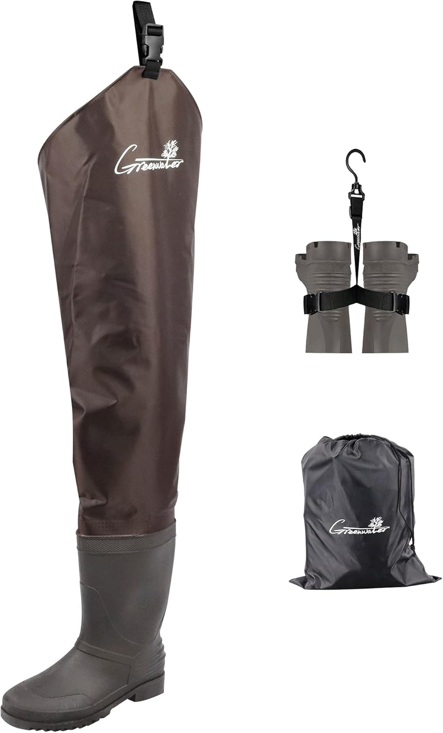 GREENWATER Hip Waders for Men Women Waterproof Fishing Hunting