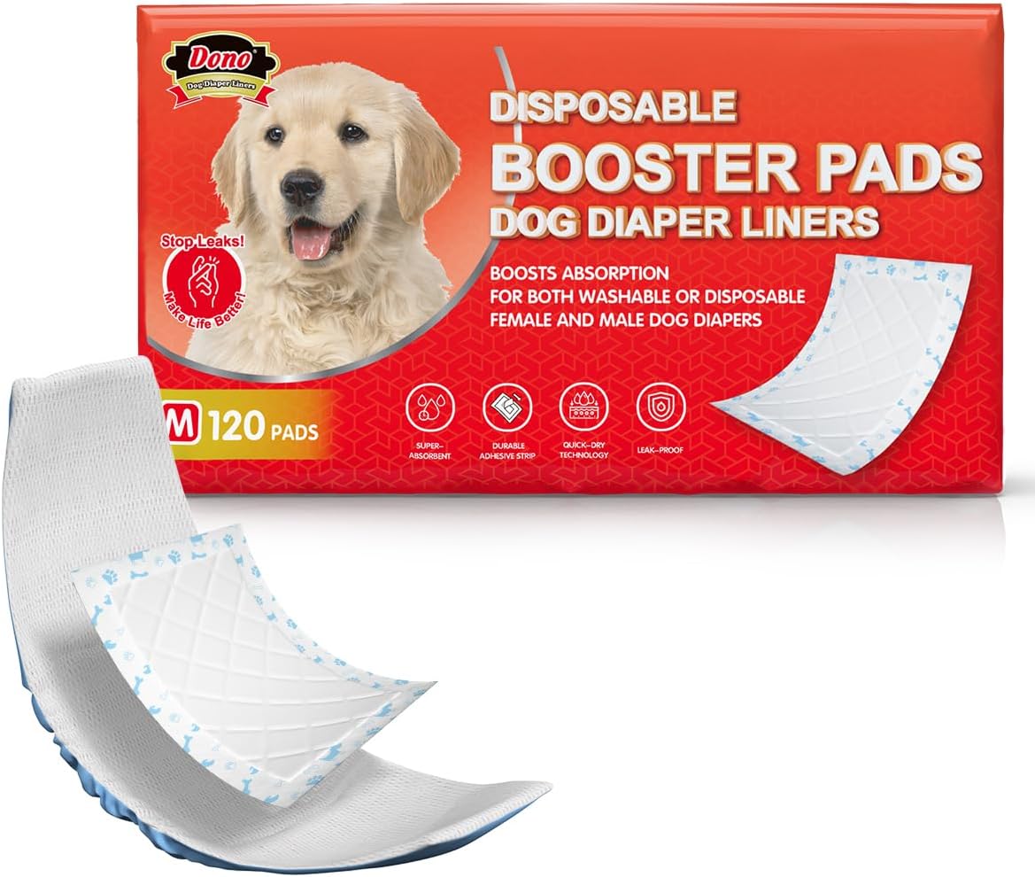 Super-Absorbent Dog Diaper Liners - 120ct Boost!