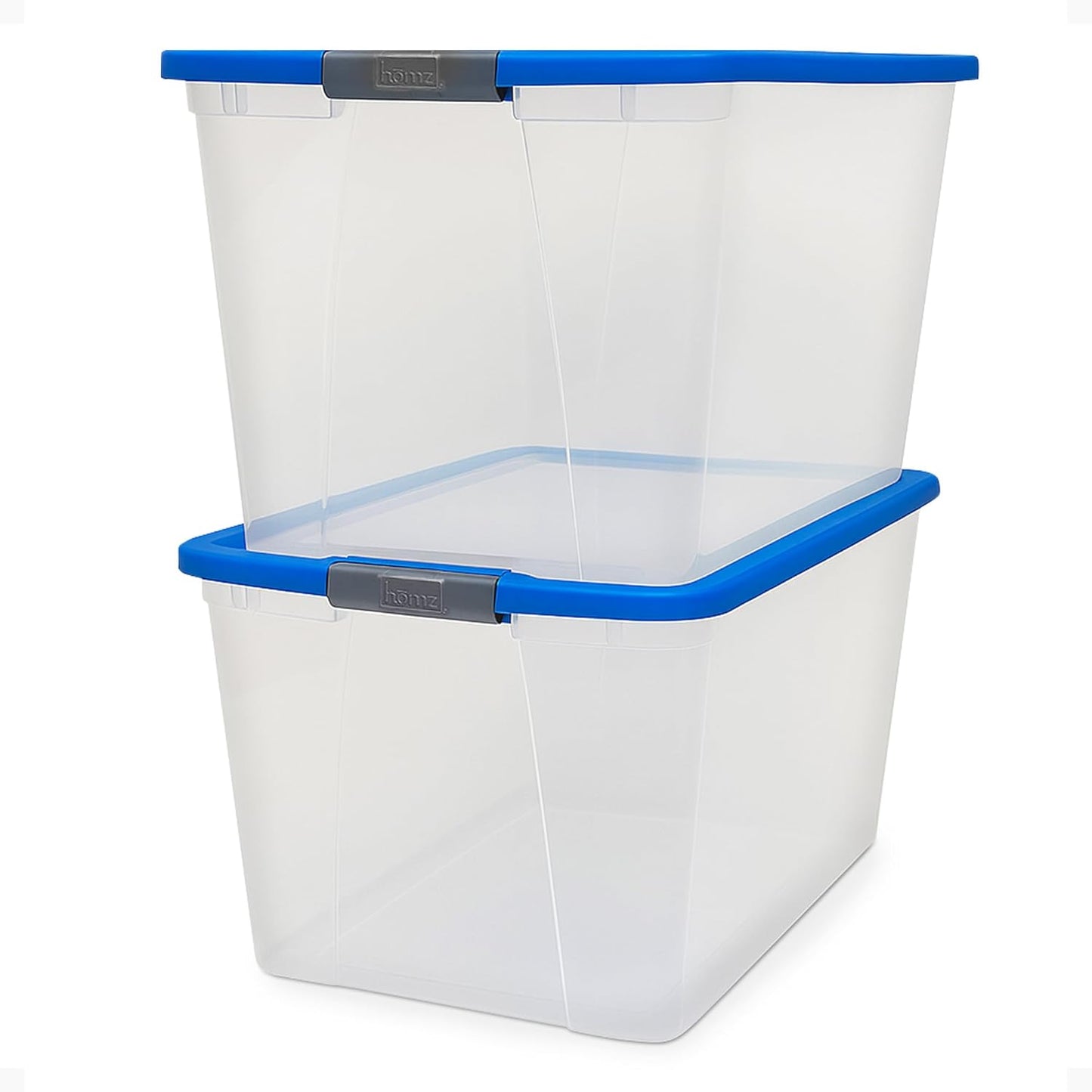 64 Quart Clear Plastic Storage Organizer Bins for Home Use