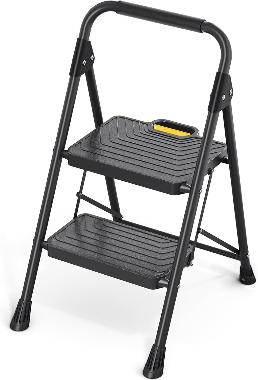 KINGRACK 2 Step Ladder for Home and Kitchen Use, Safe and Sturdy