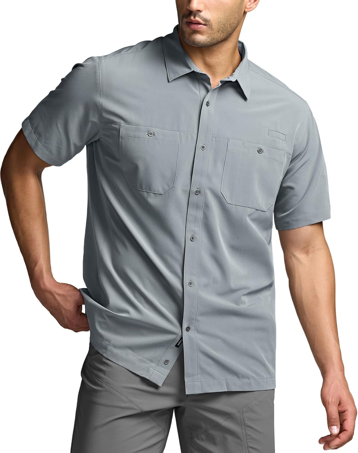 CQR Men's Short Sleeve Tactical Shirts for Outdoor Adventures