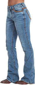 Flamingals Bootcut Jeans for Women Low Rise Bell Bottom - Stylish Fit