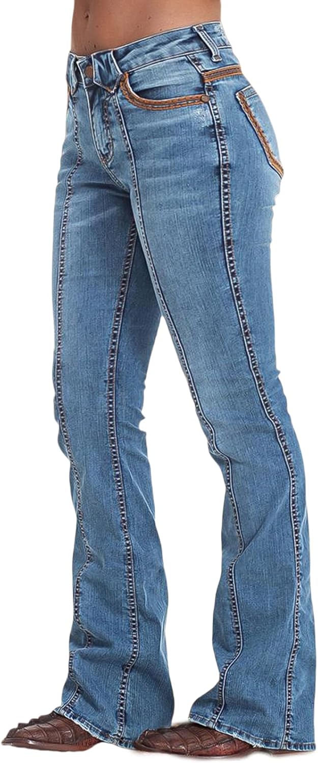 Flamingals Bootcut Jeans for Women with Trendy Flare Design