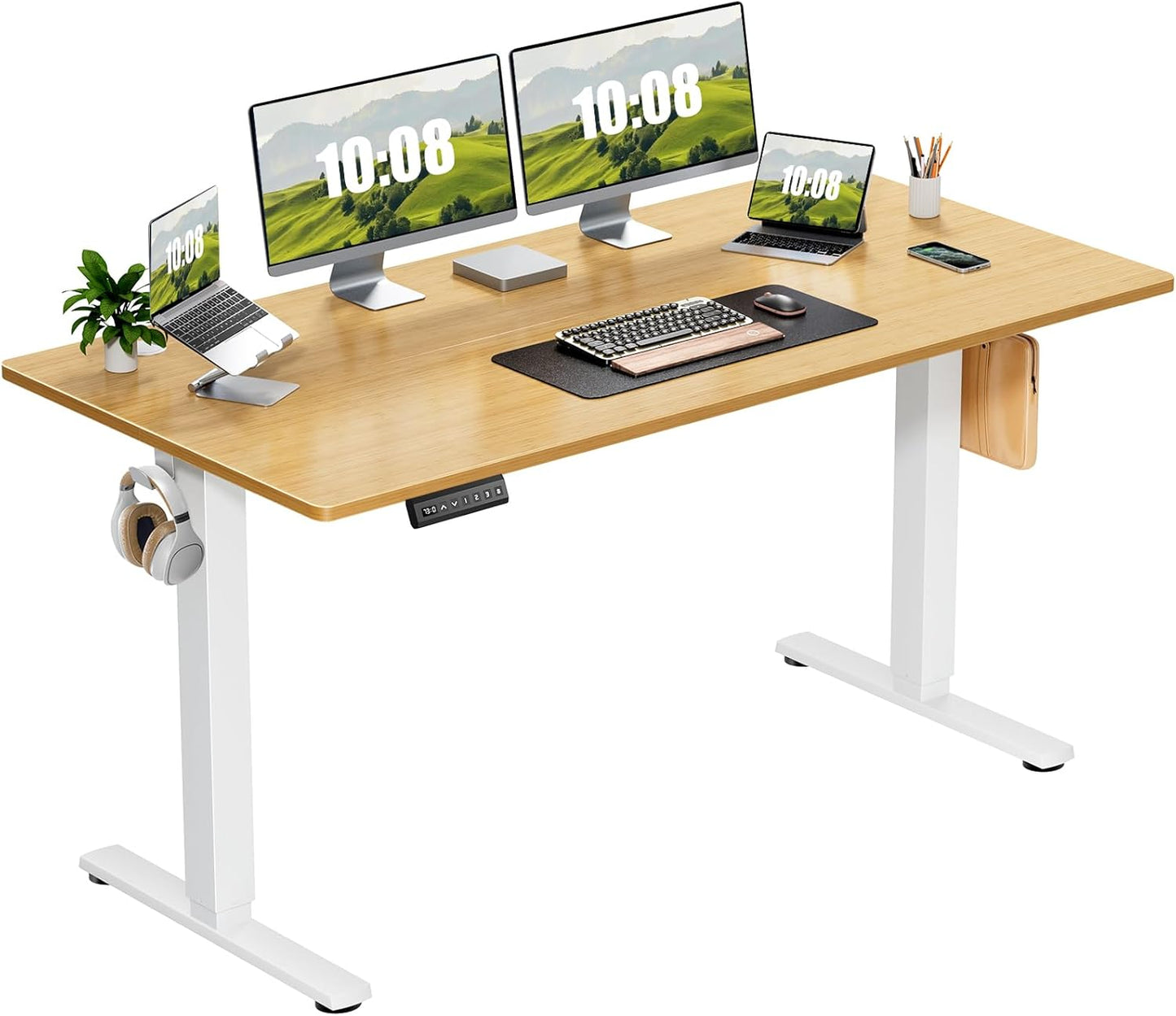 Sweetcrispy Electric Adjustable Height Standing Desk for Home Office