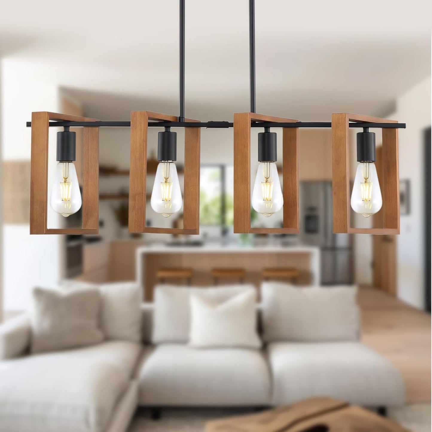 9MMML 4 Lights Island Light for Kitchen and Dining Room