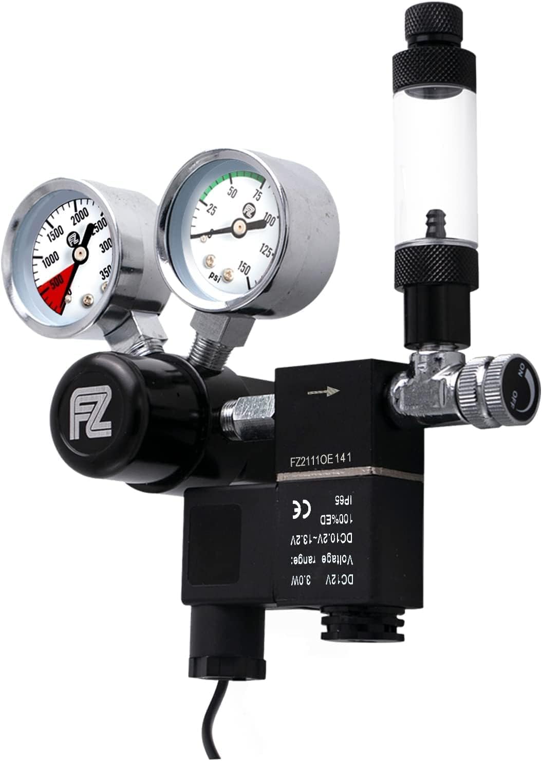 FZONE Aquarium CO2 Regulator with Bubble Counter and Check Valve
