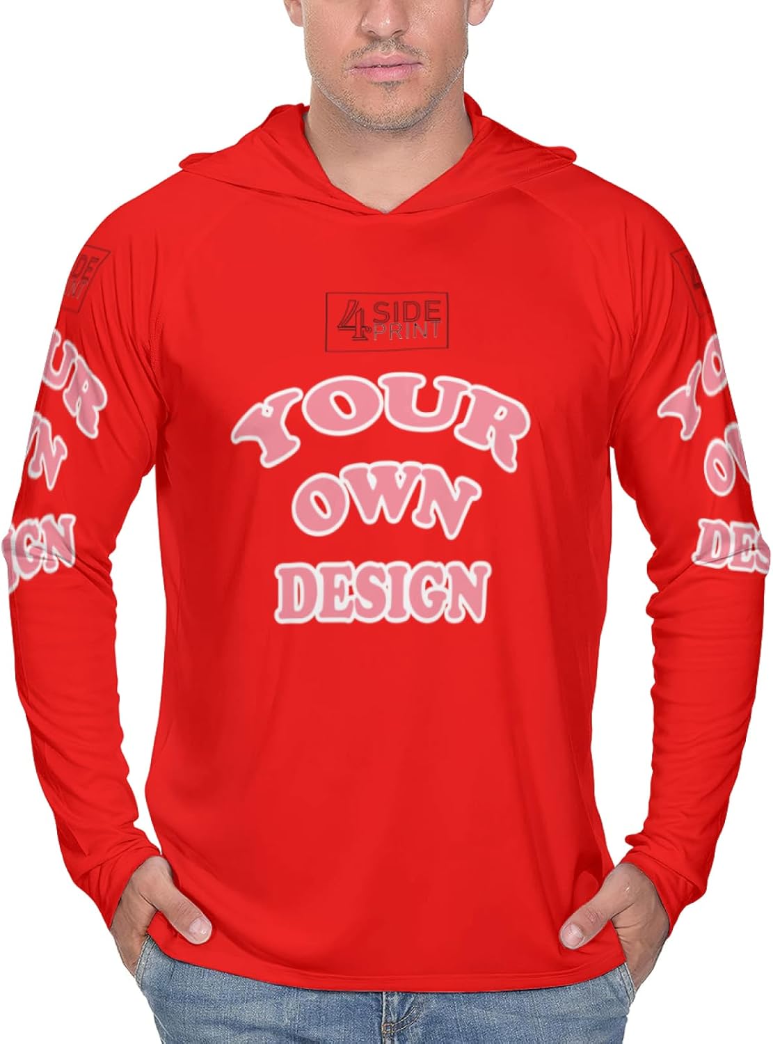 Personalized Sun Protection Hoodie for Men