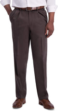 Haggar Iron Free Premium Khaki Pleat Front Classic Fit Pants - Easy
