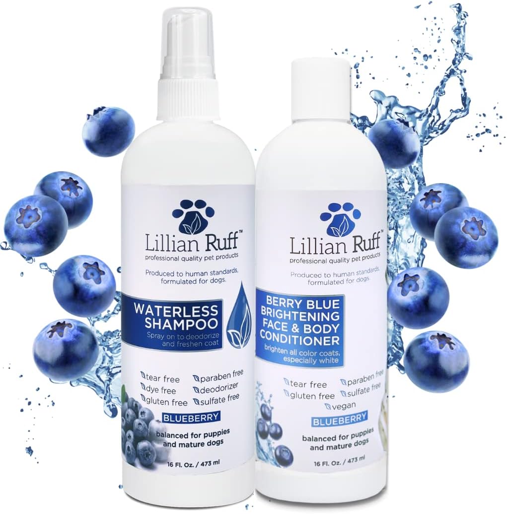 Blueberry Waterless Dog Shampoo & Brightening Conditioner Review