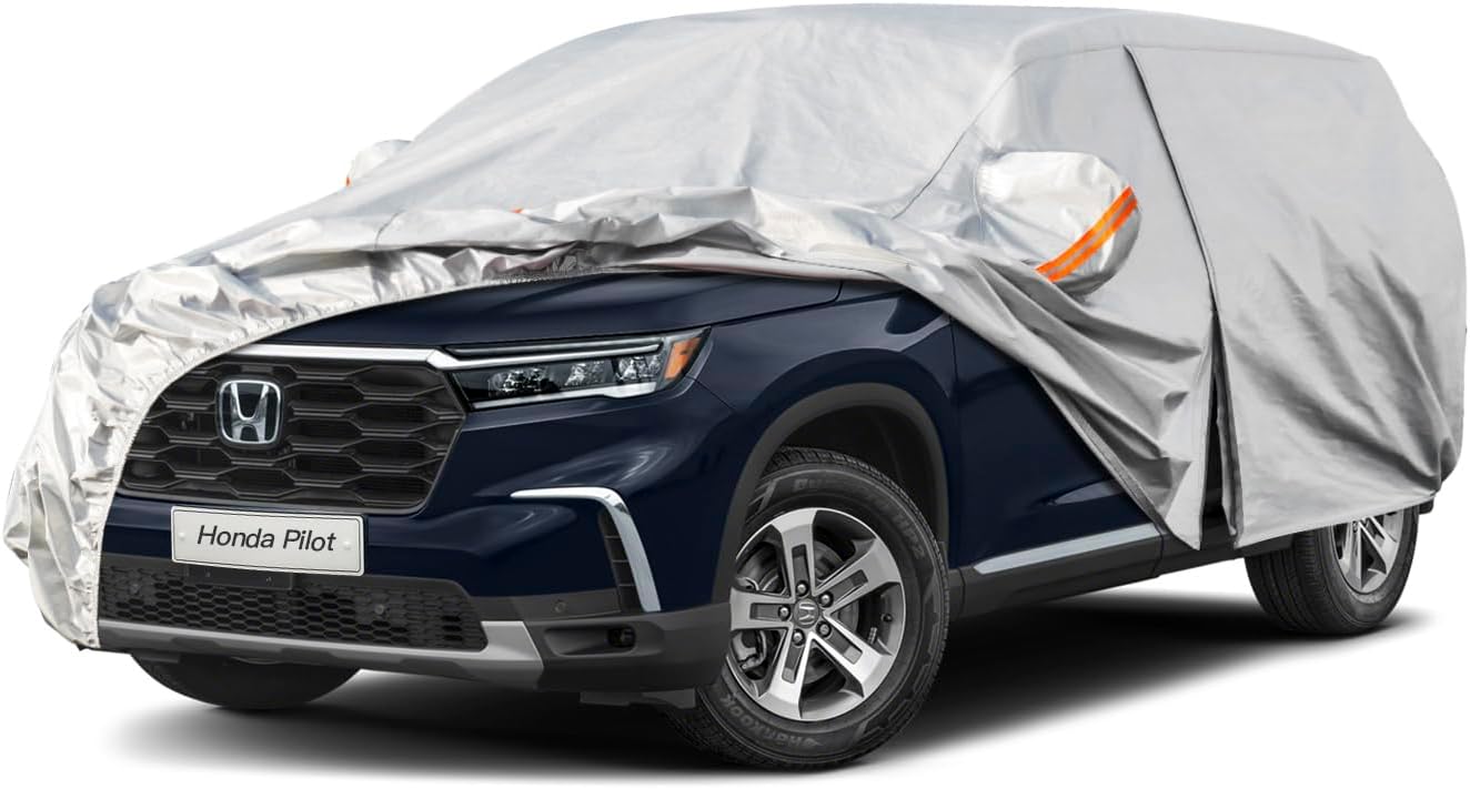 Kayme 6 Layers SUV Car Cover for Honda Pilot - All Weather Protection
