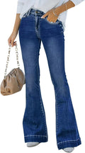 KDF High Waisted Flare Jeans for Women Bell Bottoms - Stretch Fit