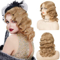 Blonde 1920s Finger Wave Lace Front Wig - Vintage Flapper Look