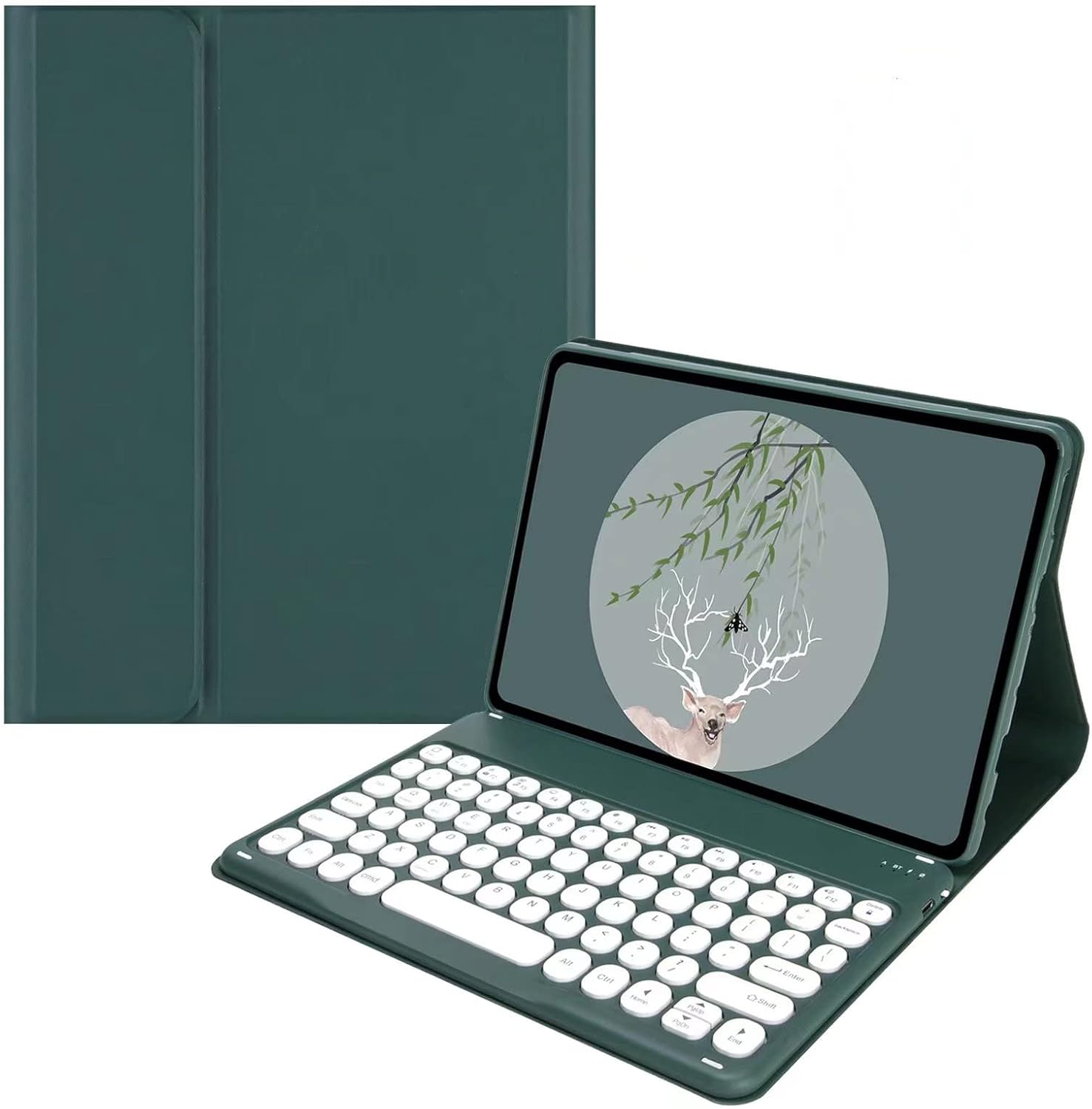 Kindle Fire HD 10 Keyboard Case 2021 with Detachable Keys