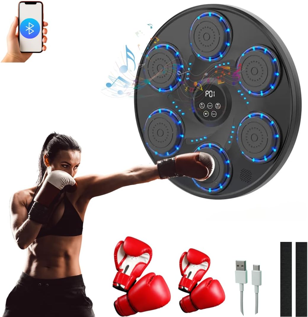 Wall Mounted Bluetooth Music Boxing: 9 Modes, Smart & Fun!
