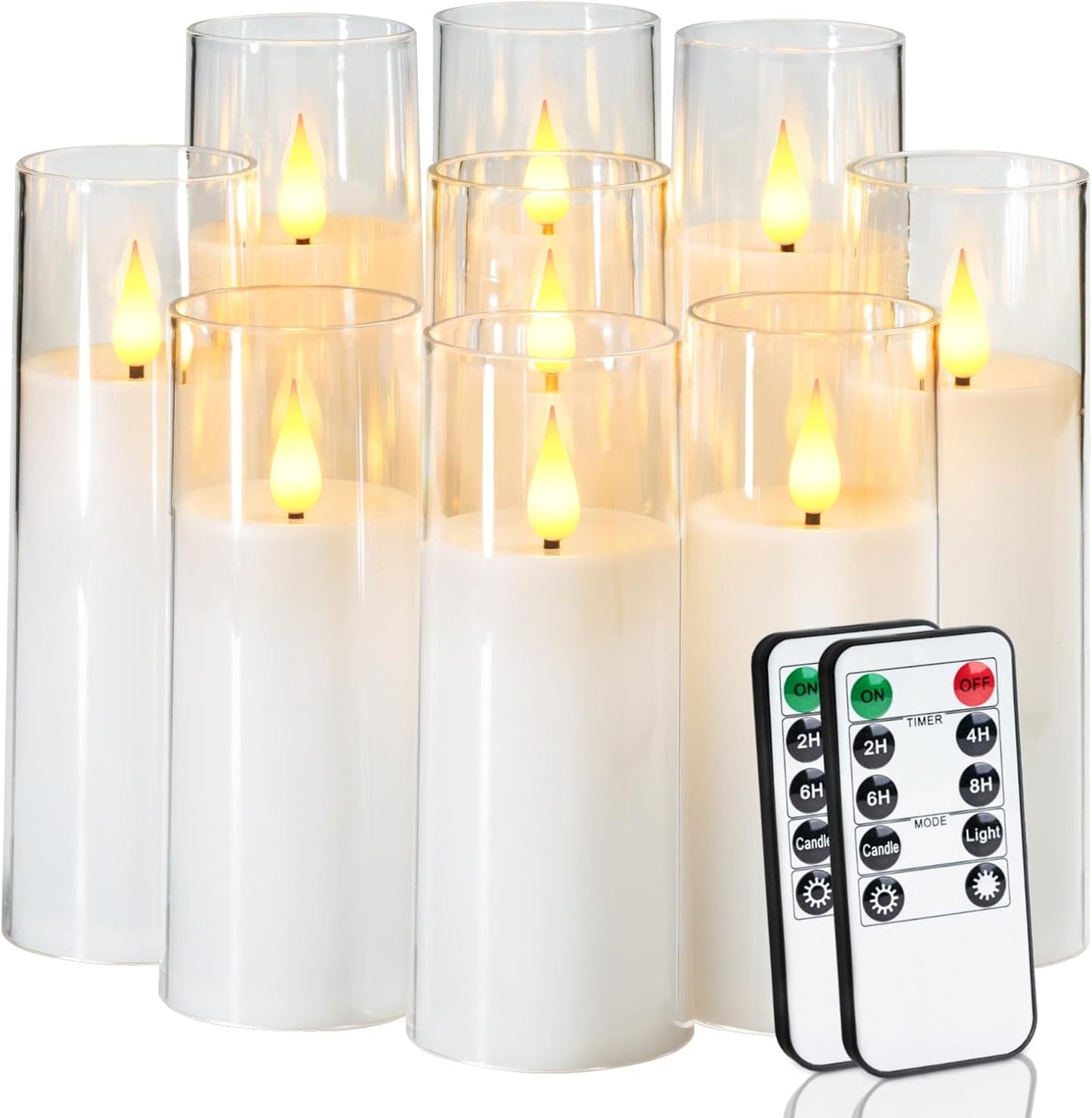 Amagic Pure White Flameless Candles for Cozy Home Decor