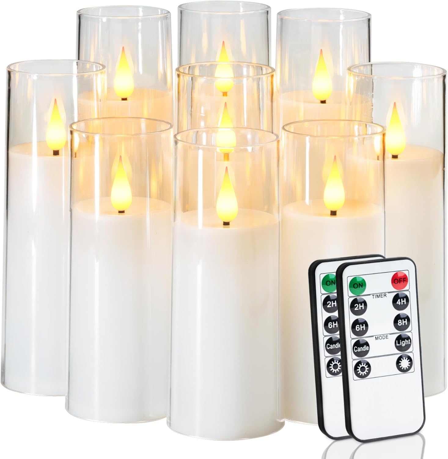Amagic Pure White Flameless Candles for Cozy Home Decor