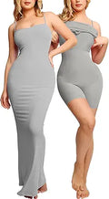 Bodycon Shaper Slip Maxi Dress with Built in Shapewear - Sleek Fit