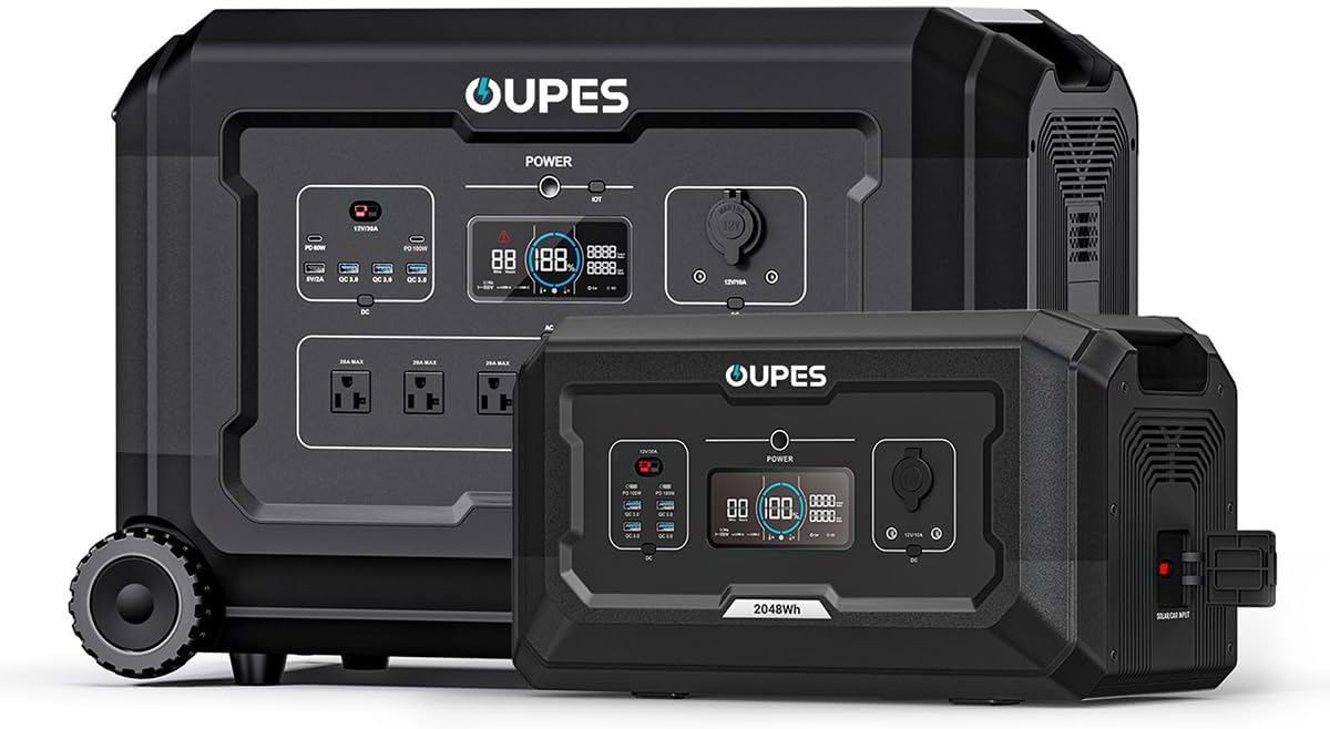 OUPES Mega 3 Portable Power Station: 5120Wh Backup Power