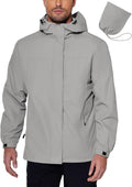 Men's Rain Jacket Waterproof Lightweight Packable Shell - All-Season