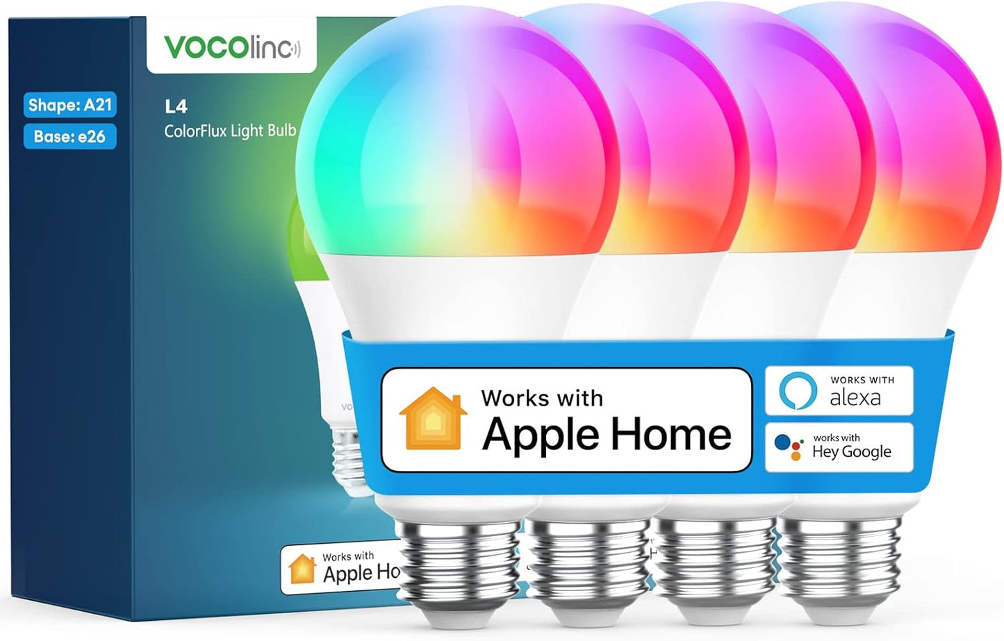 VOCOlinc Smart Light Bulb with Voice Control and Color Changing