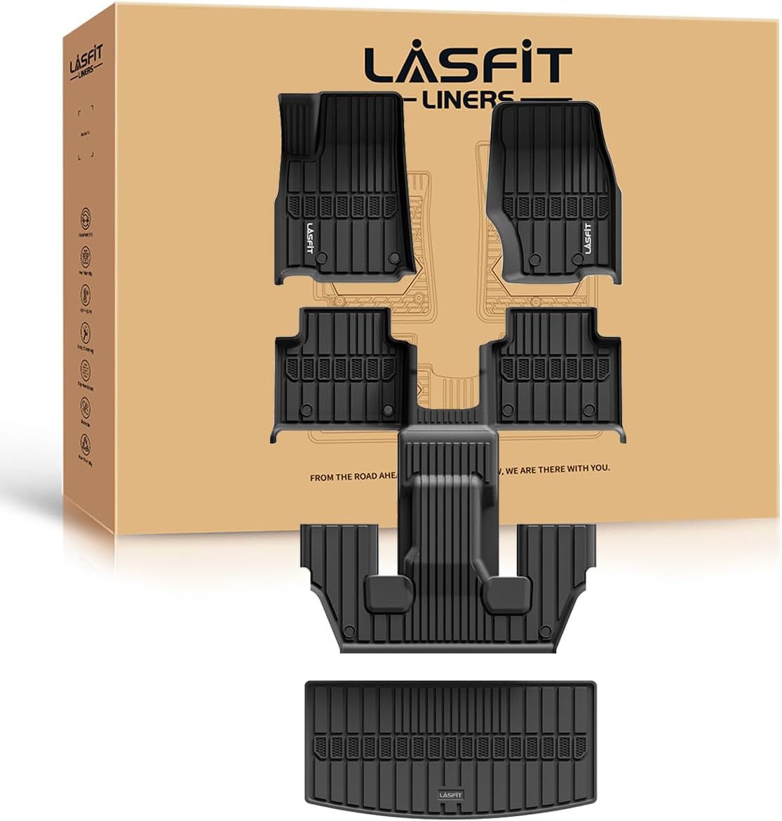 Custom Fit LASFIT Floor Mats for Jeep Grand Cherokee L 2021-2025