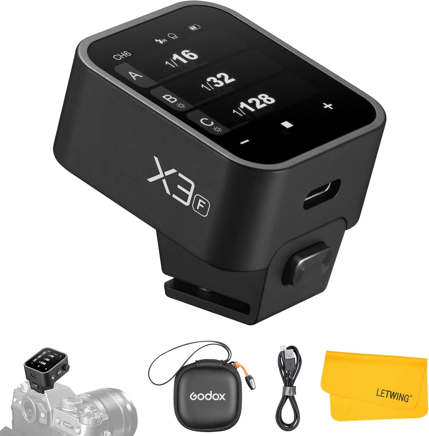 Godox X3F X3-F TTL Wireless Flash Trigger for Fujifilm Cameras