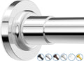 Adjustable Stainless Steel Shower Rod - No Drill, No Slip, No Rust! SUNALLY