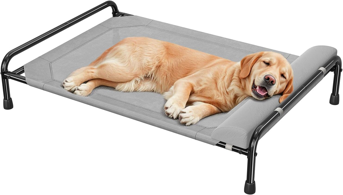 Elevated Dog Bed for Large Dogs - Cooling Raised Pet Cot