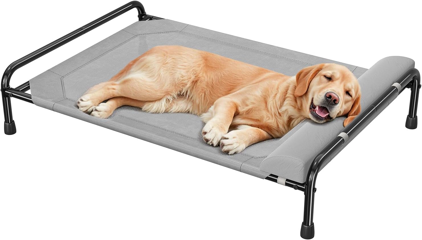 Elevated Dog Bed for Large Dogs - Cooling Raised Pet Cot