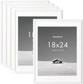18x24 inch Picture Frame with Removable Mat - Clean White Display