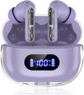 30H Playtime Purple Wireless Earbuds - IPX7 Waterproof & Clear Call Mics