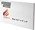 Ceramic Fiber Insulation Board 2300F Rated - 0.47 in x 12 in x 24 in