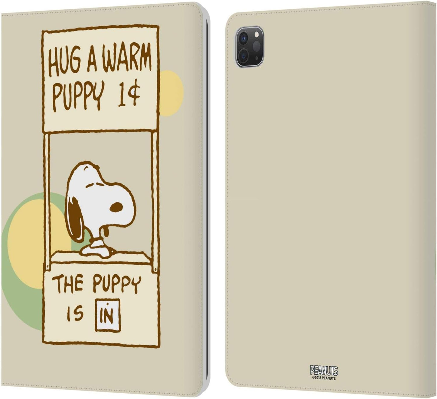 Peanuts Warm Snoopy Hug Leather Wallet Case for iPad Pro 11