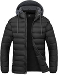 SWISSWELL Mens Lightweight Puffer Jacket with Hood - Warm, Packable