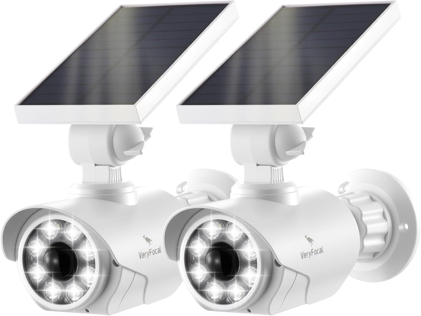 Solar Battery Powered Dummy Fake Security Cameras with PIR Sensor