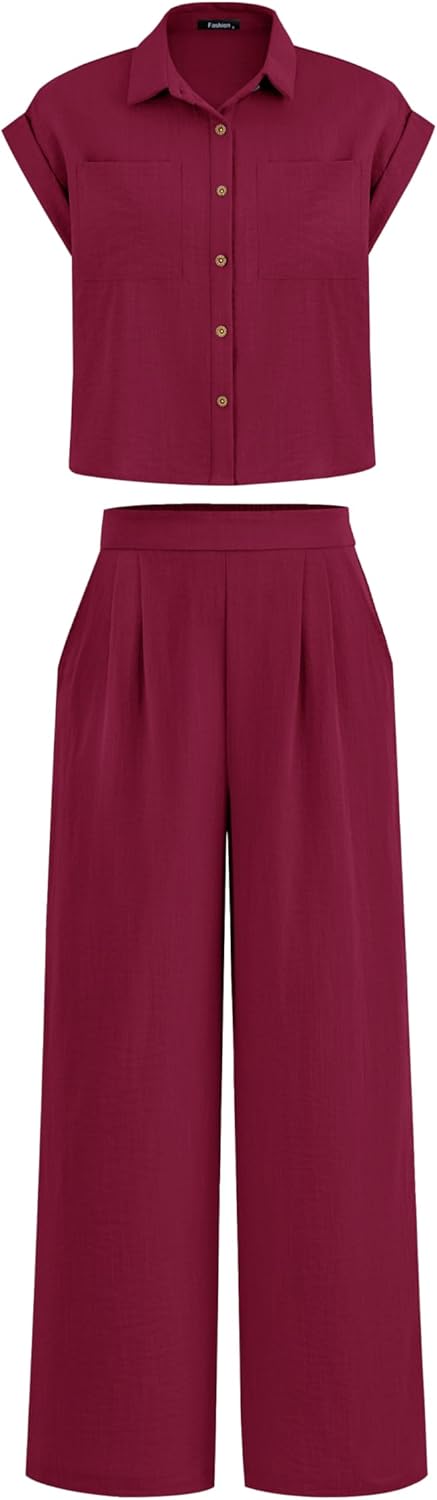 PRETTYGARDEN Womens 2 Piece Sets for Summer Vacation Outfits